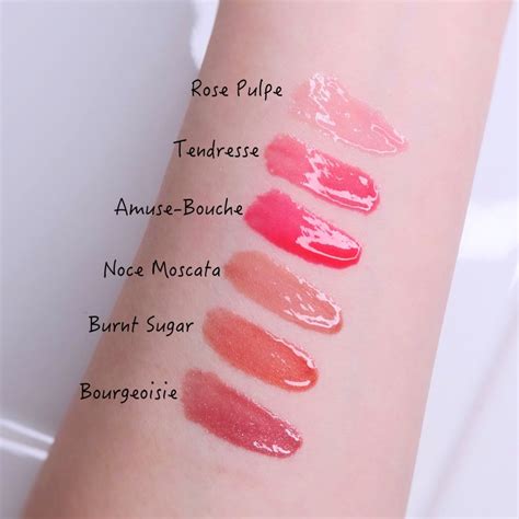 chanel rouge coco lip gloss swatches|best chanel glossimer.